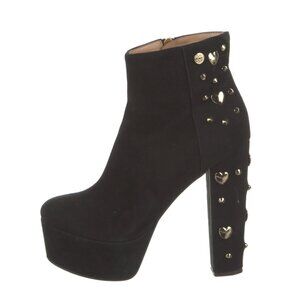 LOVE Moschino Studded Platform Ankle Boots